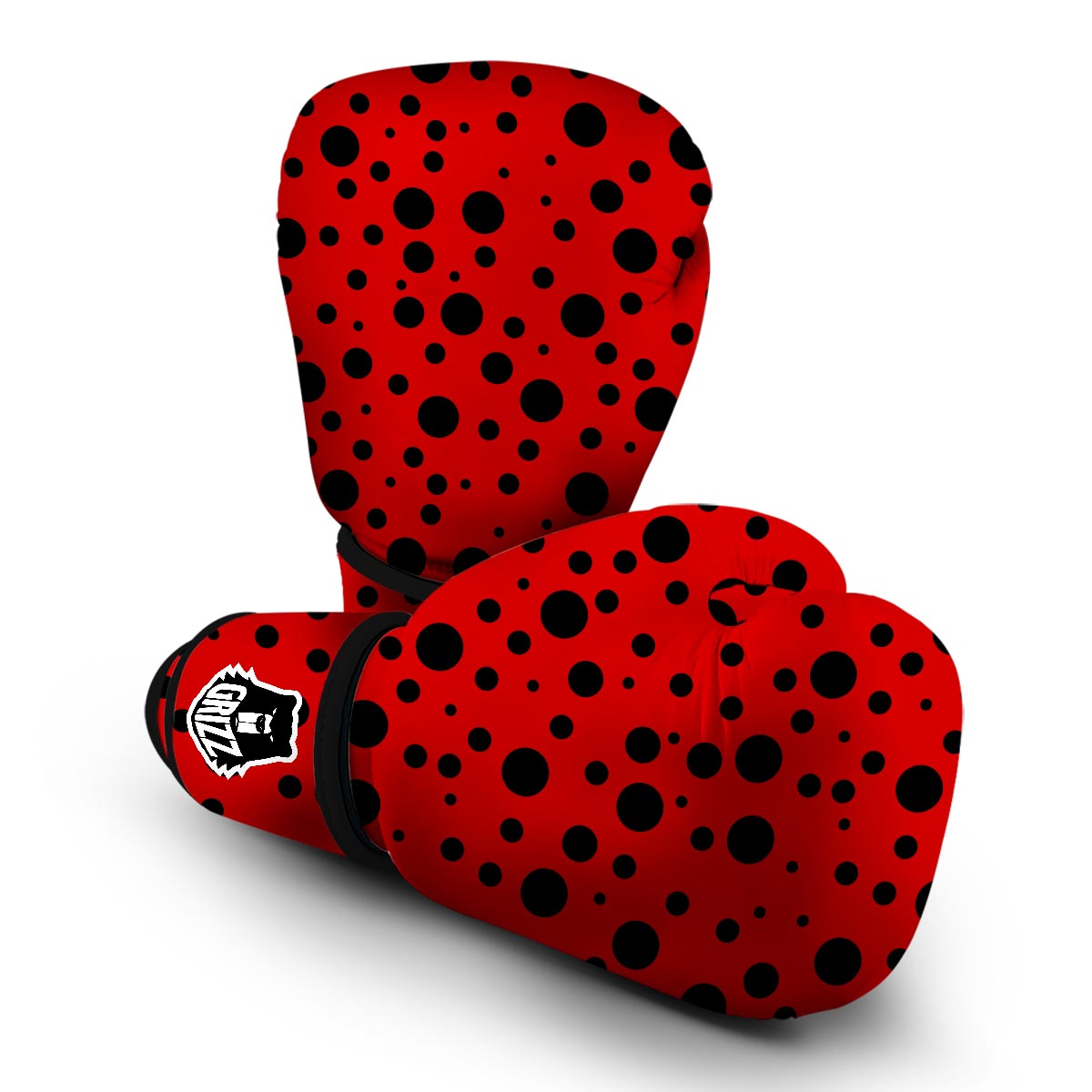 Ladybug Pattern Print Boxing Gloves-grizzshop