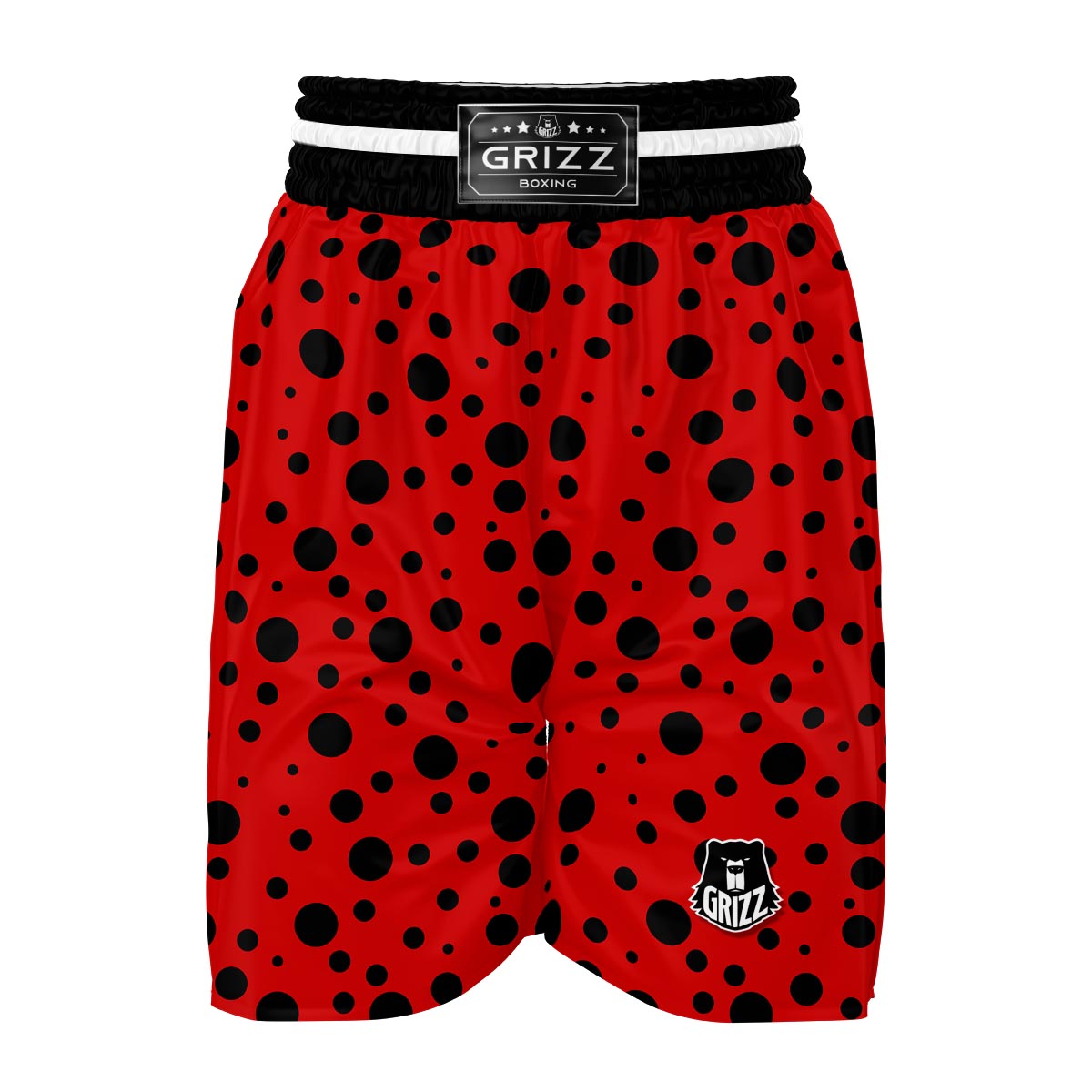 Ladybug Pattern Print Boxing Shorts-grizzshop