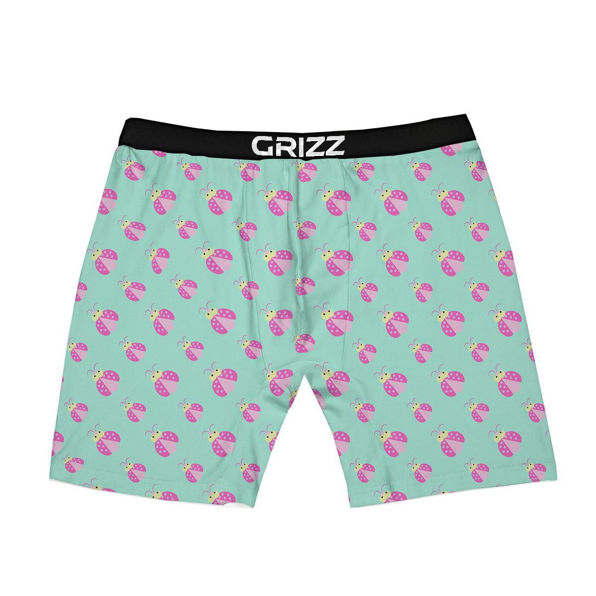 Ladybug Pink Print Pattern Boxer Briefs-grizzshop