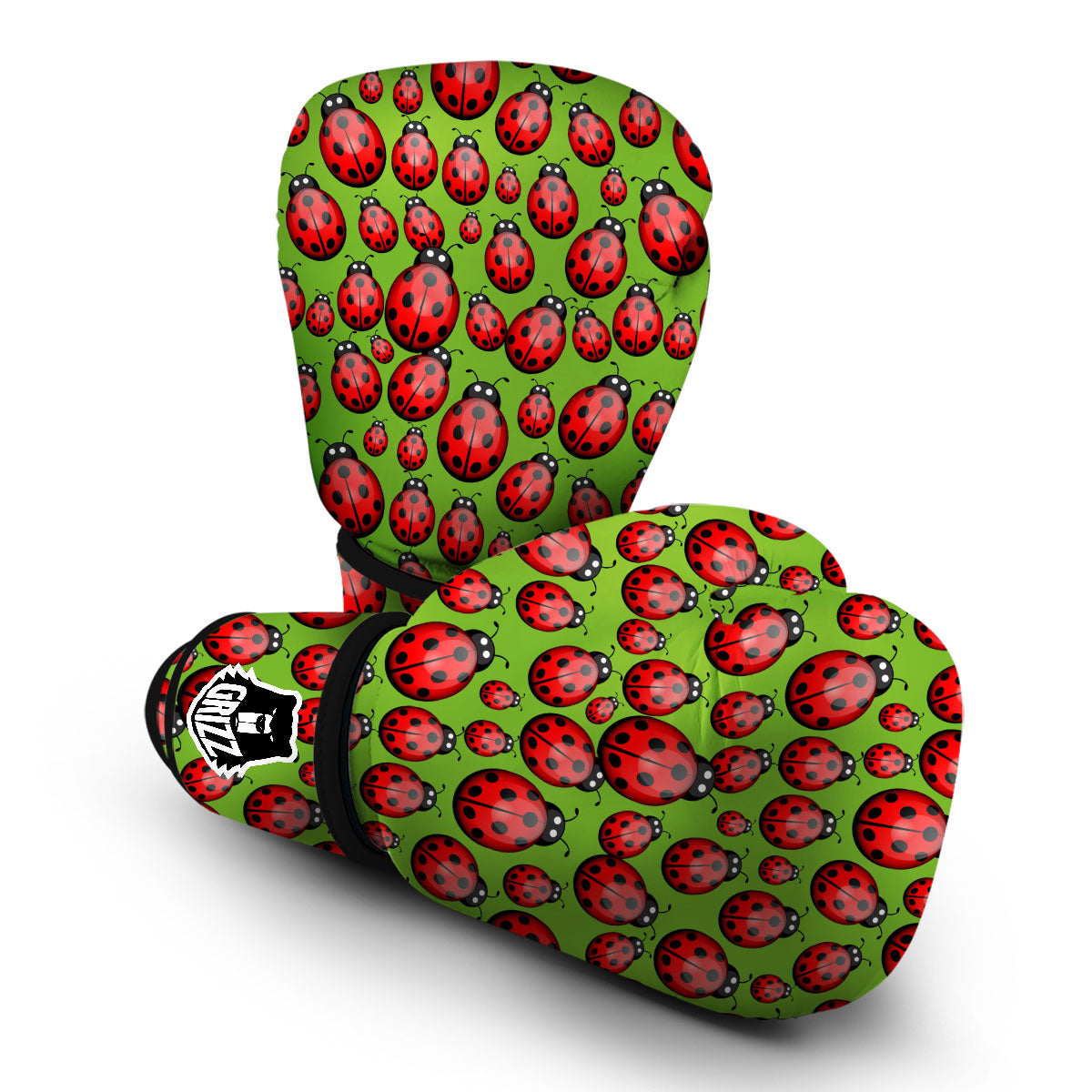 Ladybug Print Pattern Boxing Gloves-grizzshop