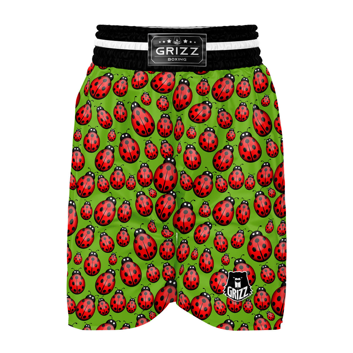 Ladybug Print Pattern Boxing Shorts-grizzshop