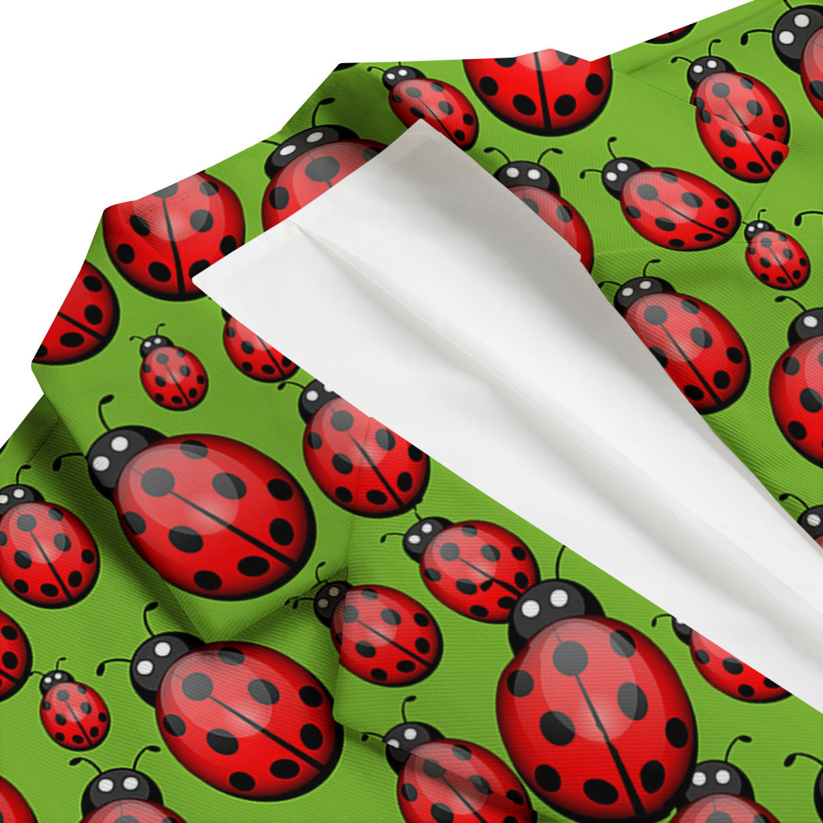 Ladybug Print Pattern Men's Blazer-grizzshop