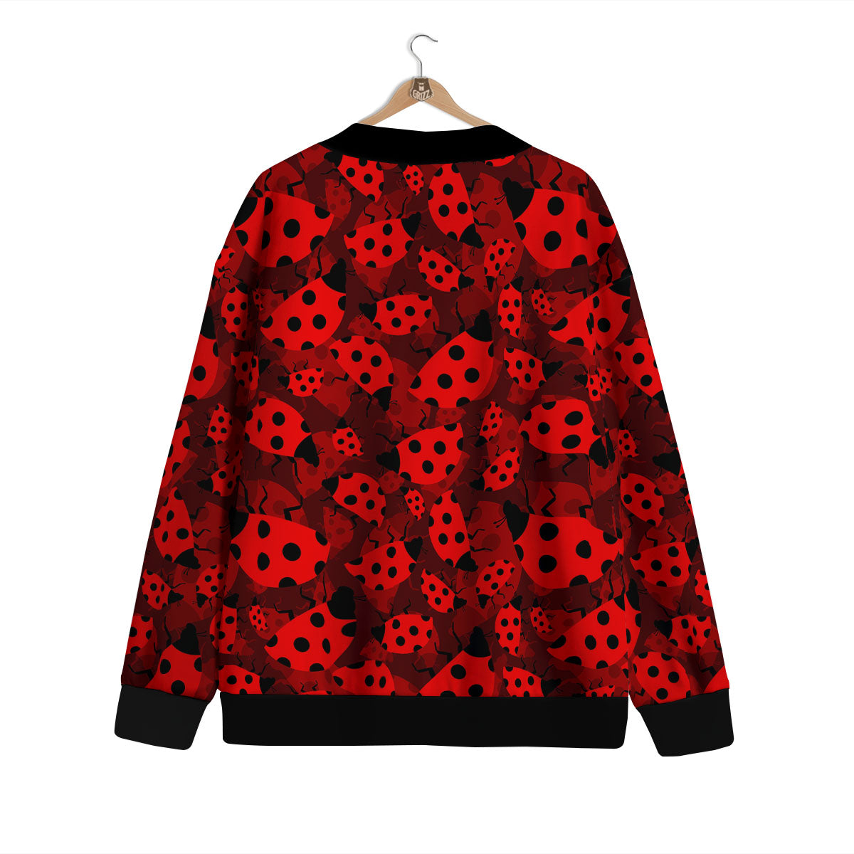 Ladybug Red Print Pattern Cardigan-grizzshop