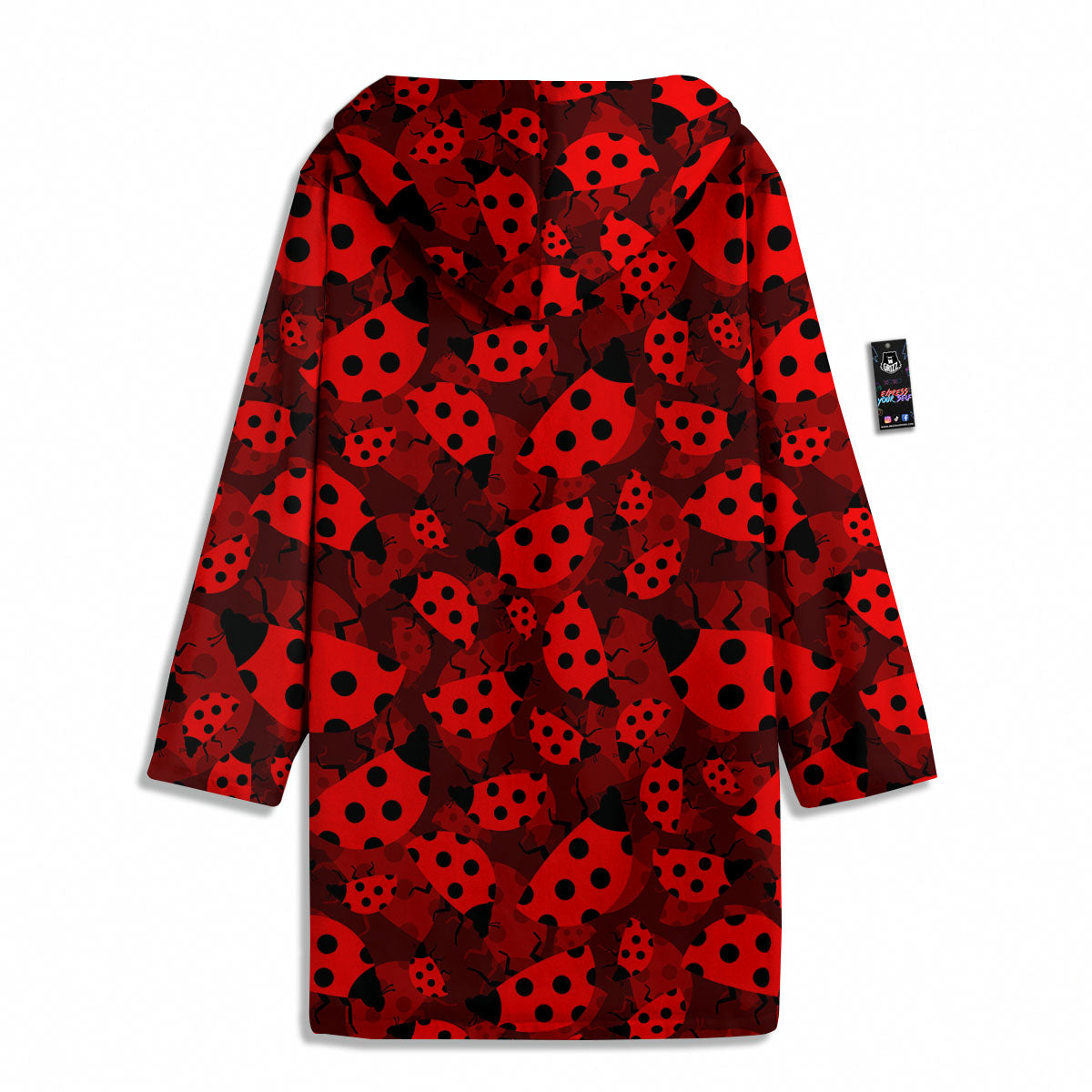 Ladybug Red Print Pattern Men's Windbreaker Jacket-grizzshop