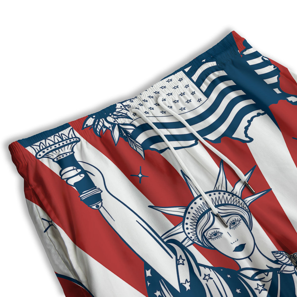 Land Of Liberty American Print Men's Athletic Shorts