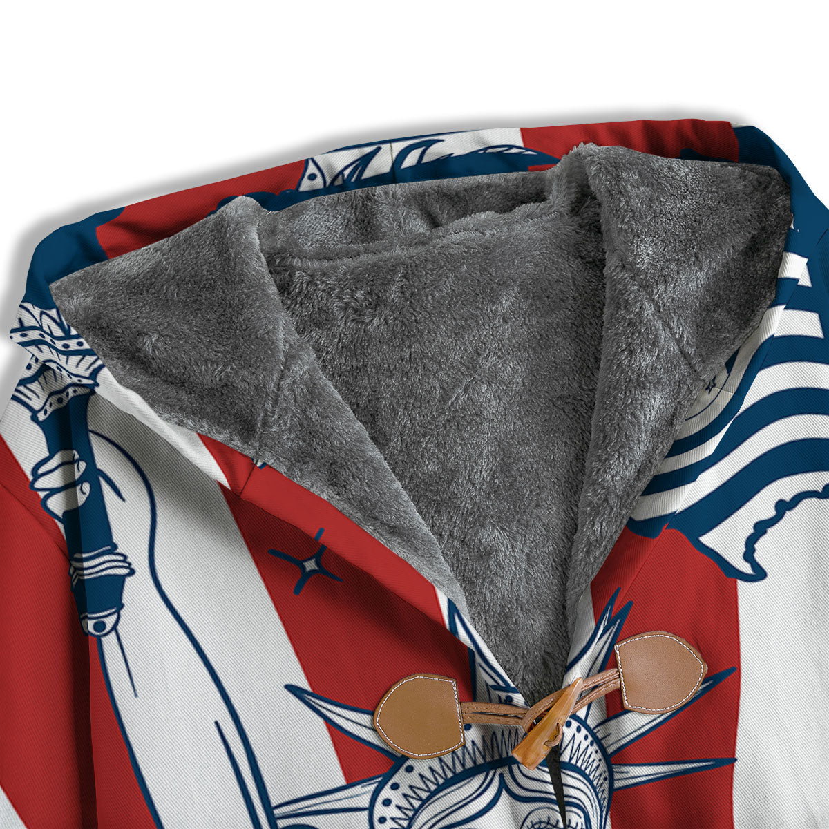 Land Of Liberty American Print Men's Windbreaker Jacket-grizzshop