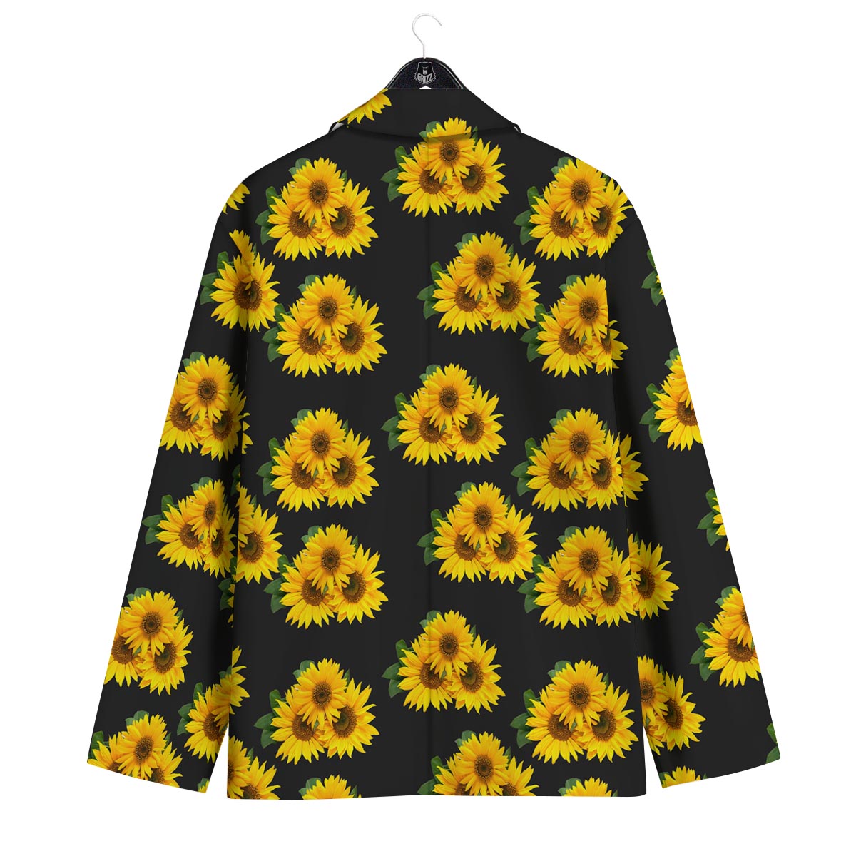 Landscape Sunflower Print Pattern Men's Sport Coat-grizzshop