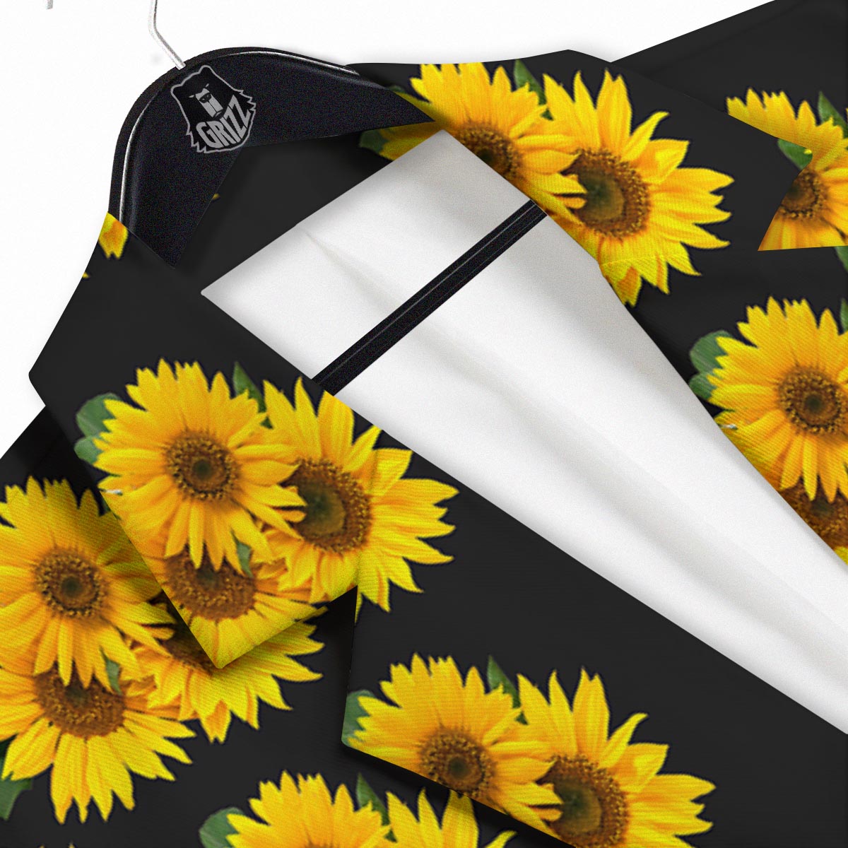 Landscape Sunflower Print Pattern Men's Sport Coat-grizzshop