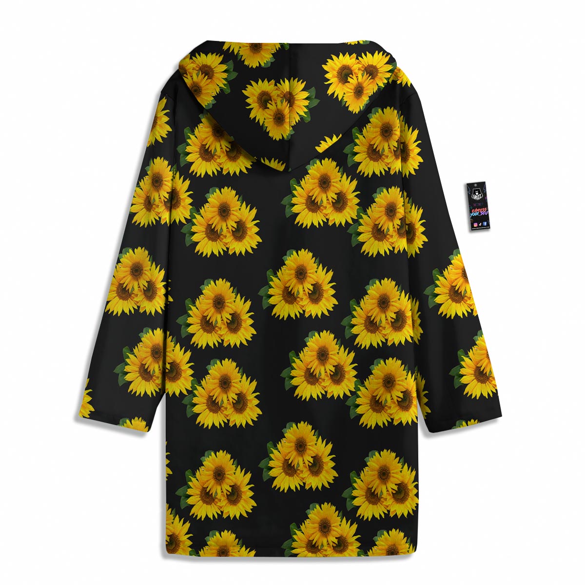 Landscape Sunflower Print Pattern Men's Windbreaker Jacket-grizzshop
