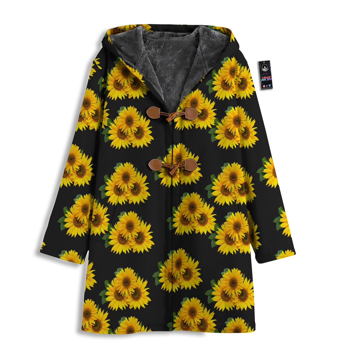 Landscape Sunflower Print Pattern Men's Windbreaker Jacket-grizzshop