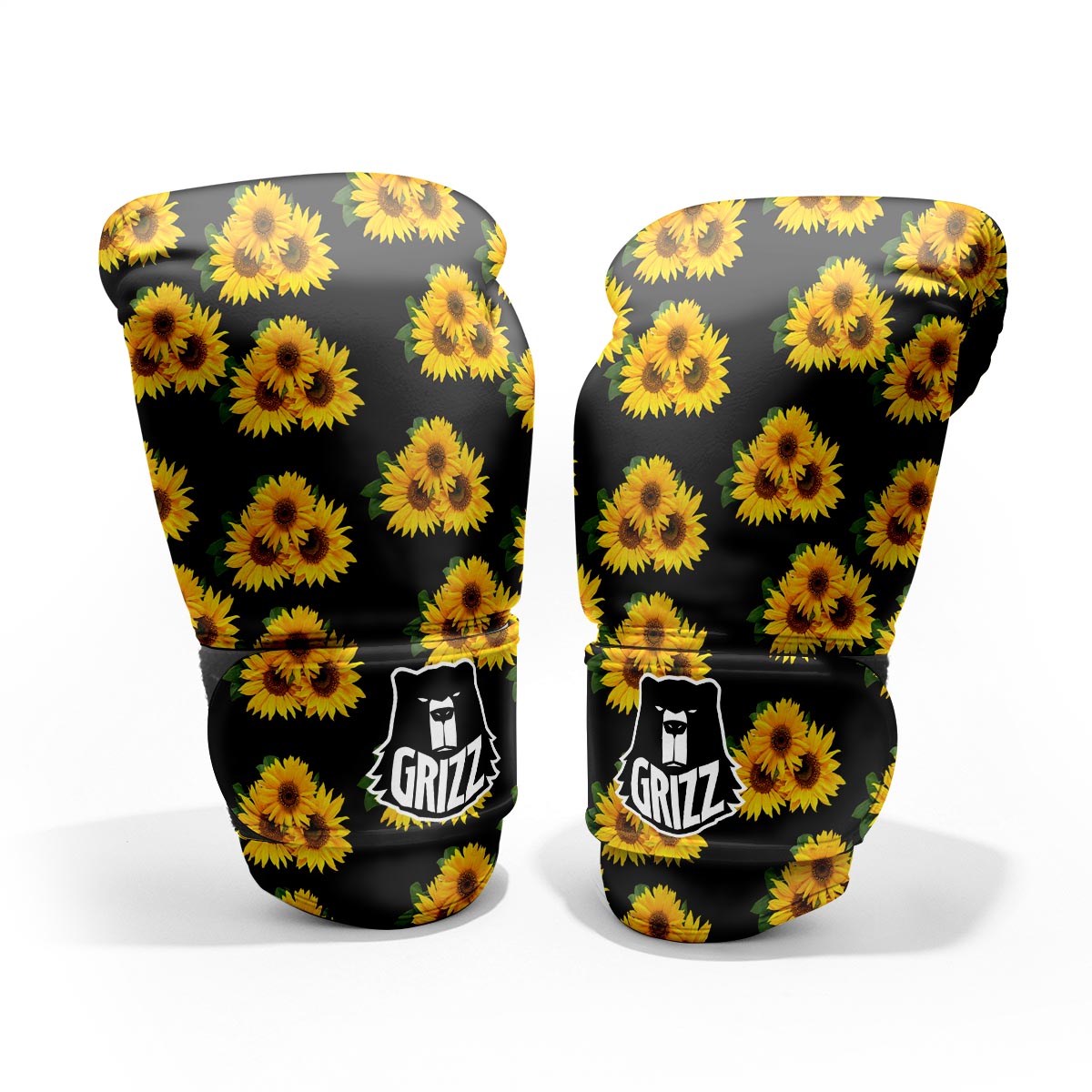 Landscape Sunflower Print Pattern Pro Boxing Glove
