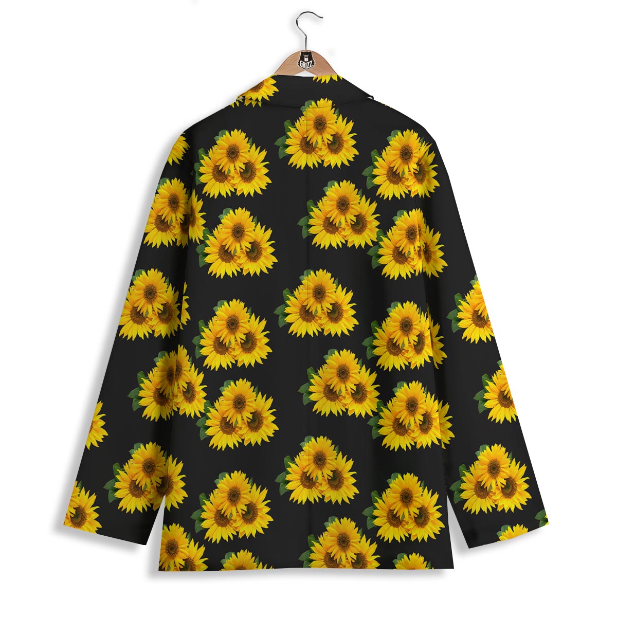 Landscape Sunflower Print Pattern Women's Blazer-grizzshop
