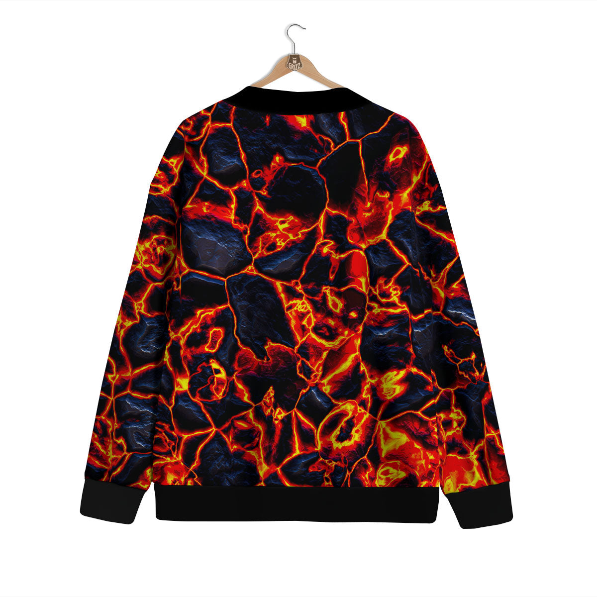 Lava Molten Print Cardigan-grizzshop