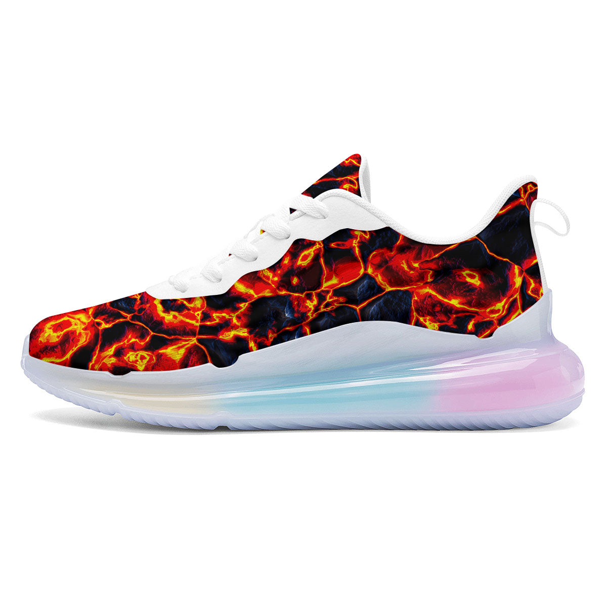 Lava Molten Print Running Sneakers-grizzshop