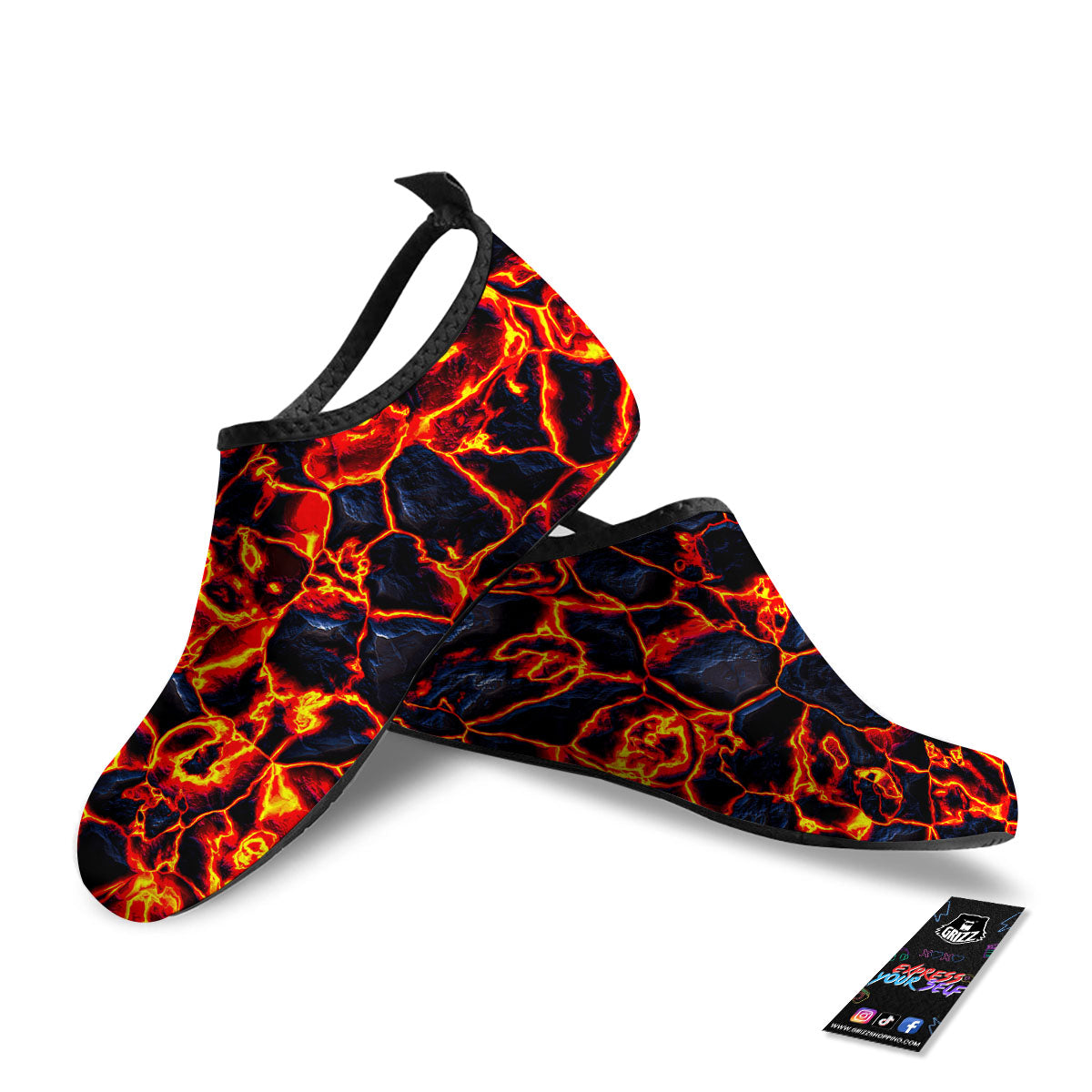 Lava Molten Print Water Shoes-grizzshop