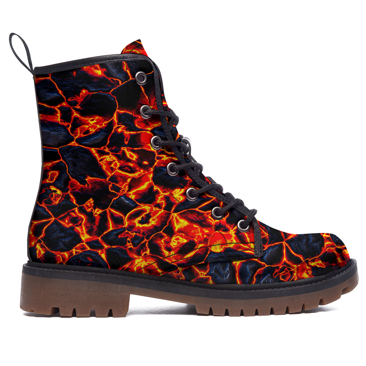 Lava Molten Print Work Boots-grizzshop