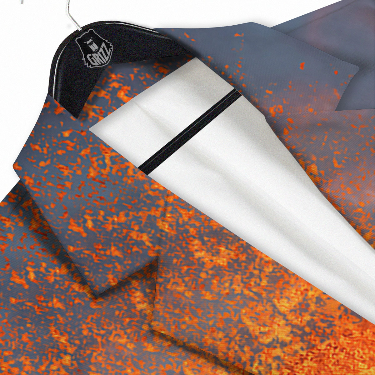 Lava Volcano Print Men's Sport Coat-grizzshop