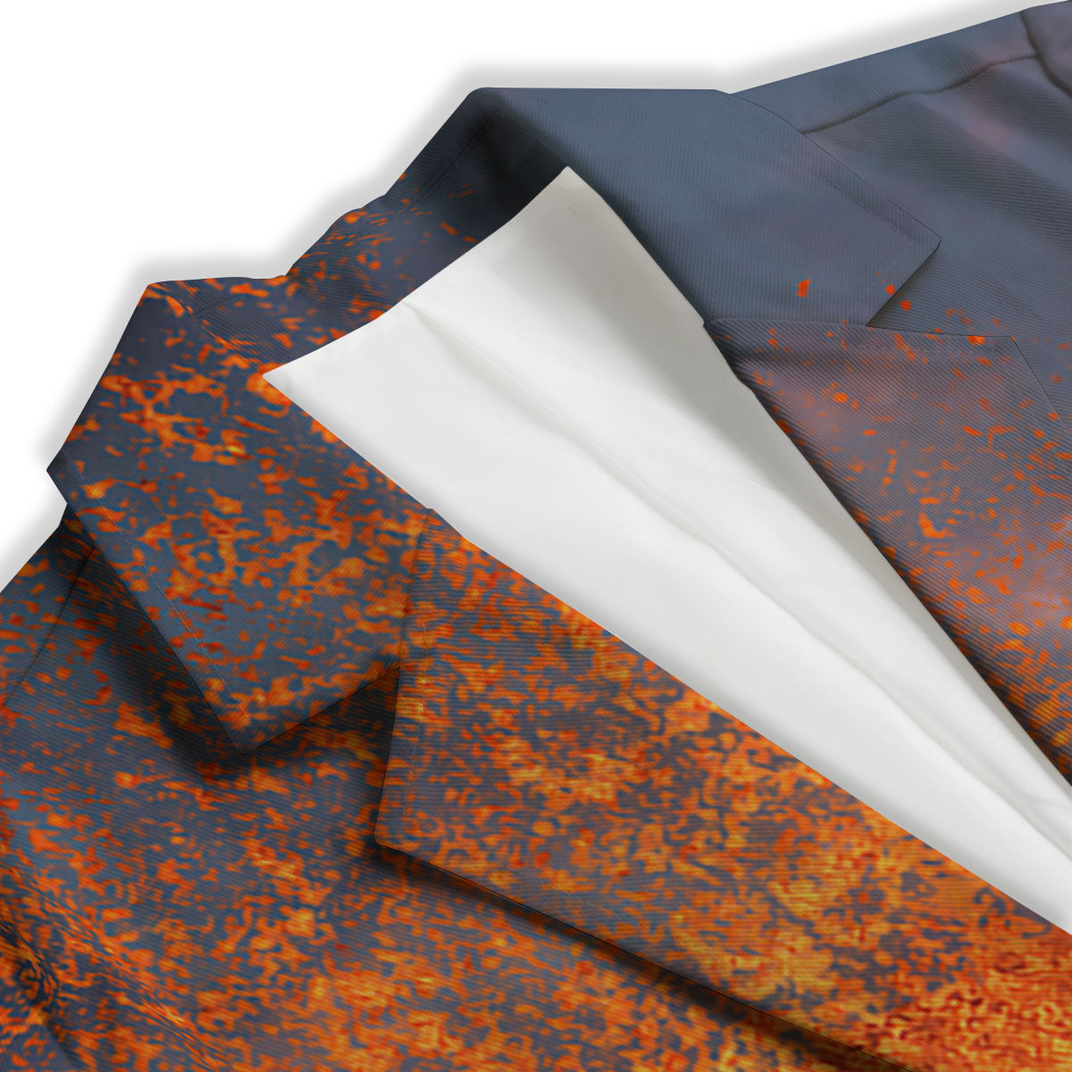 Lava Volcano Print Women's Blazer-grizzshop