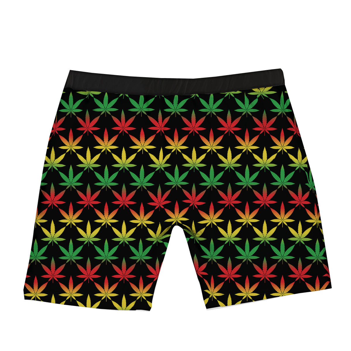 Leaf Reggae Marijuana Print Pattern Boxer Briefs-grizzshop