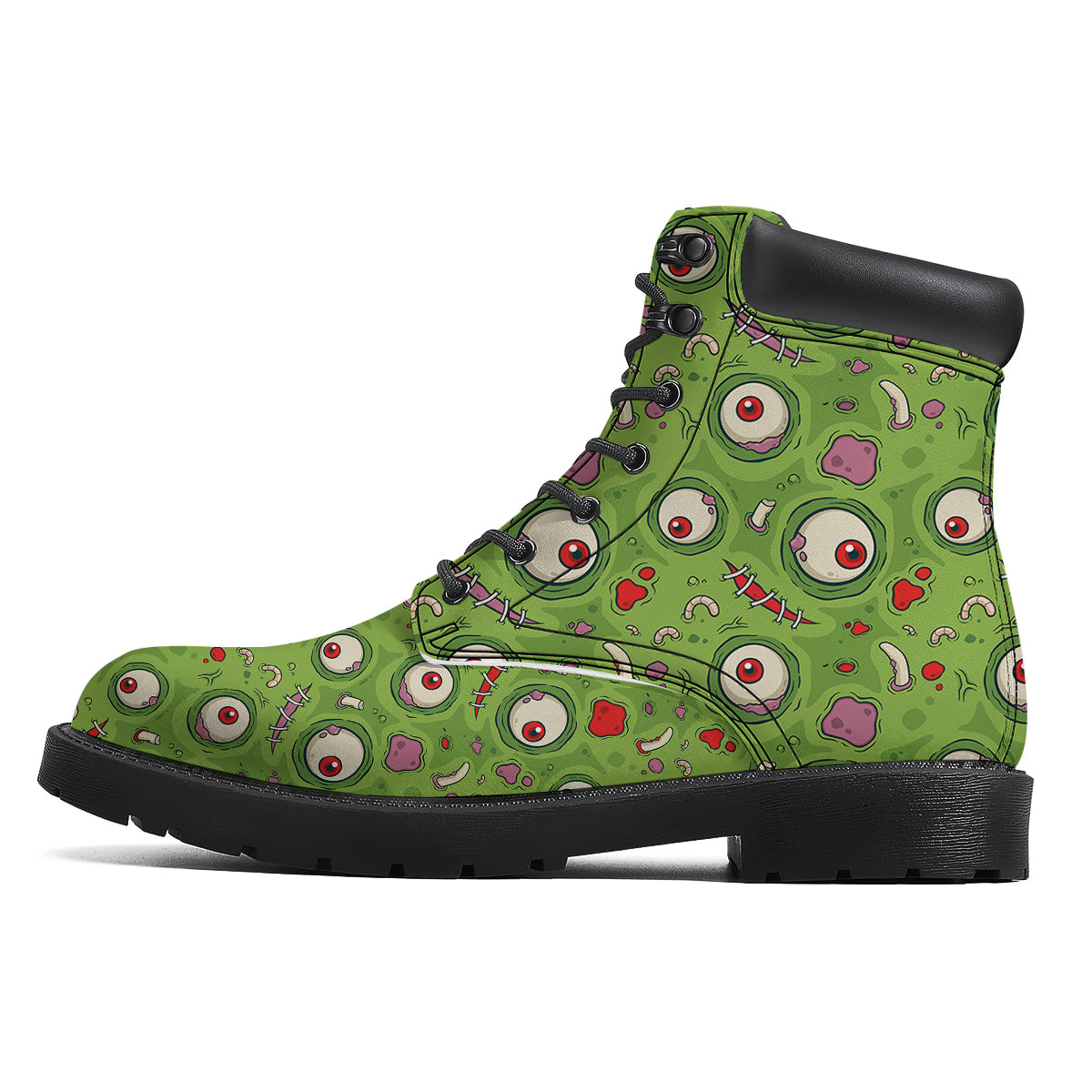 Leateher Face Zombie Print Pattern Boots-grizzshop