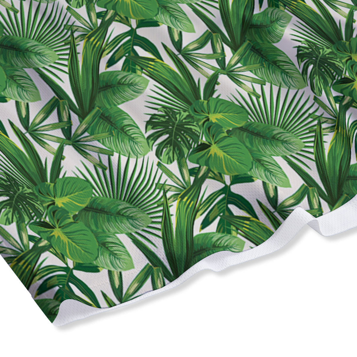 Leaves Hawaiian Palm Print Pattern Mesh Shorts