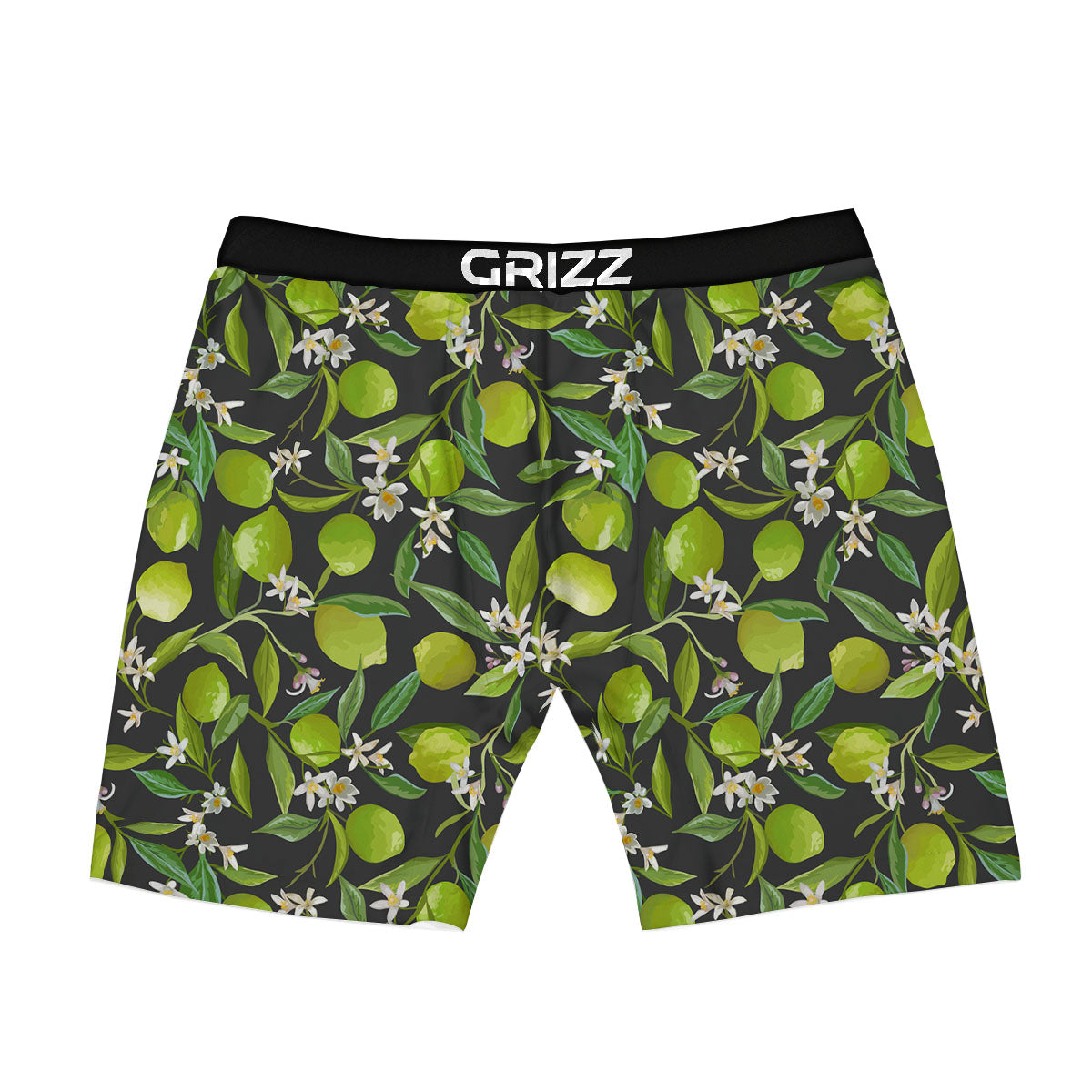 Lemon And Lime Print Pattern Boxer Briefs-grizzshop