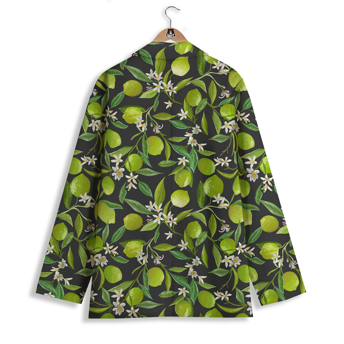 Lemon And Lime Print Pattern Women's Blazer-grizzshop