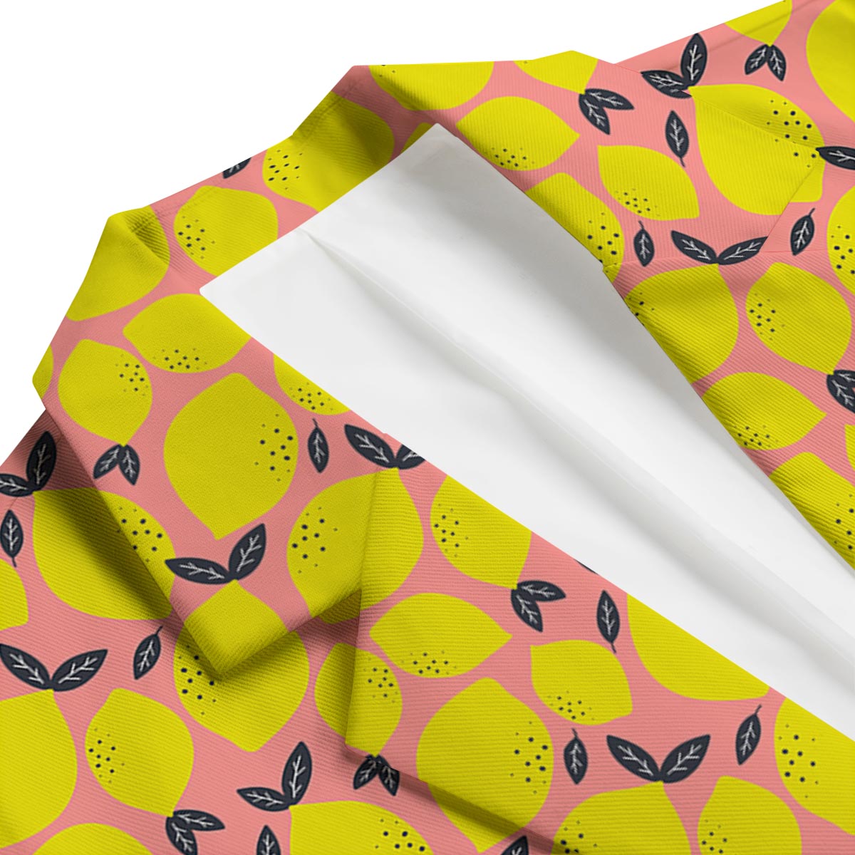 Lemon Print Pattern Men's Blazer-grizzshop