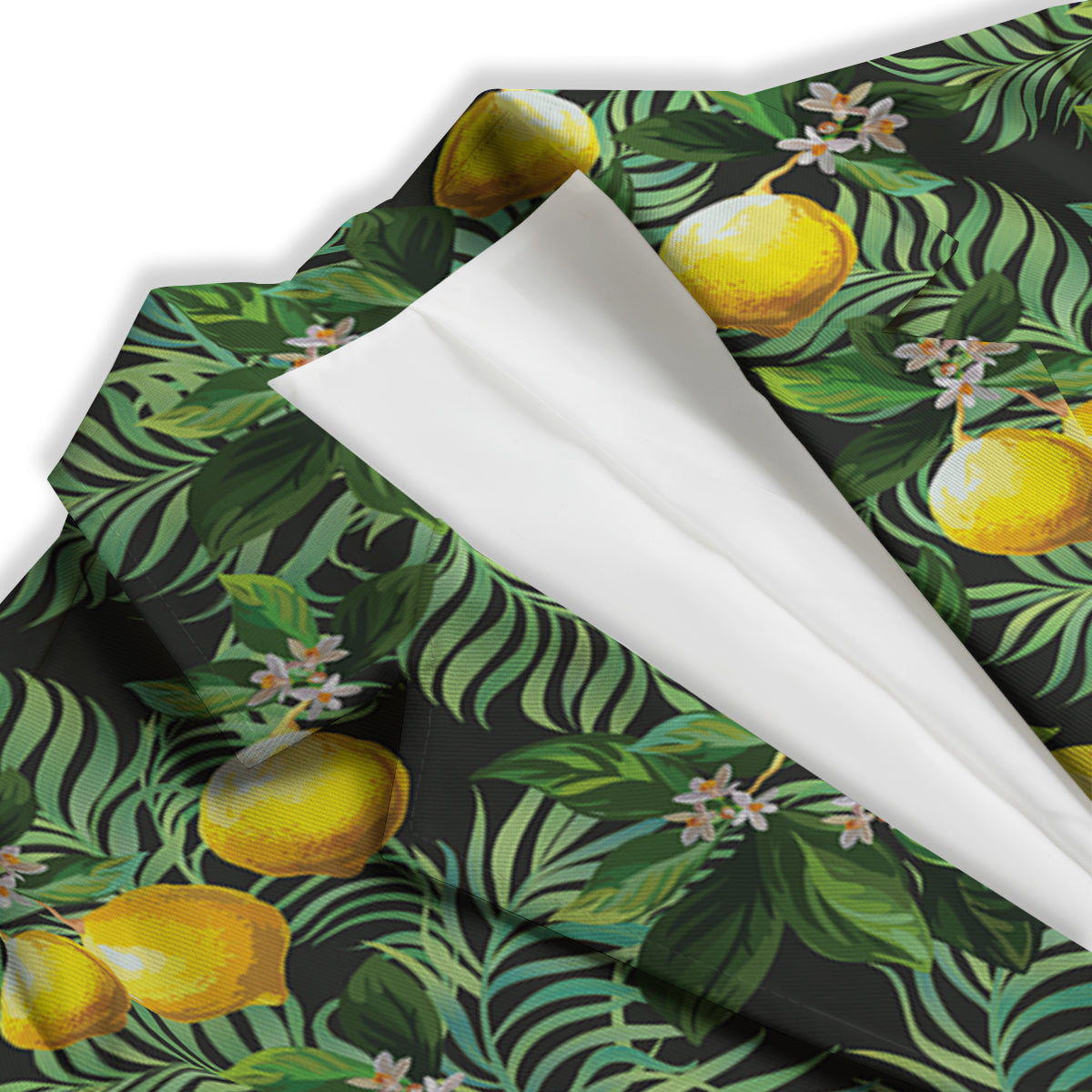 Lemon Tropical Print Pattern Women's Blazer-grizzshop