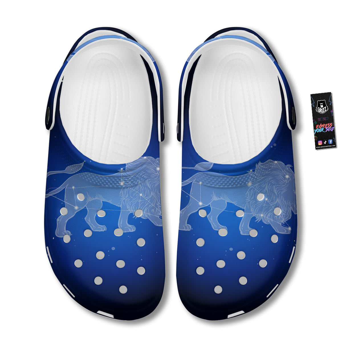 Leo Constellation Print Clog-grizzshop