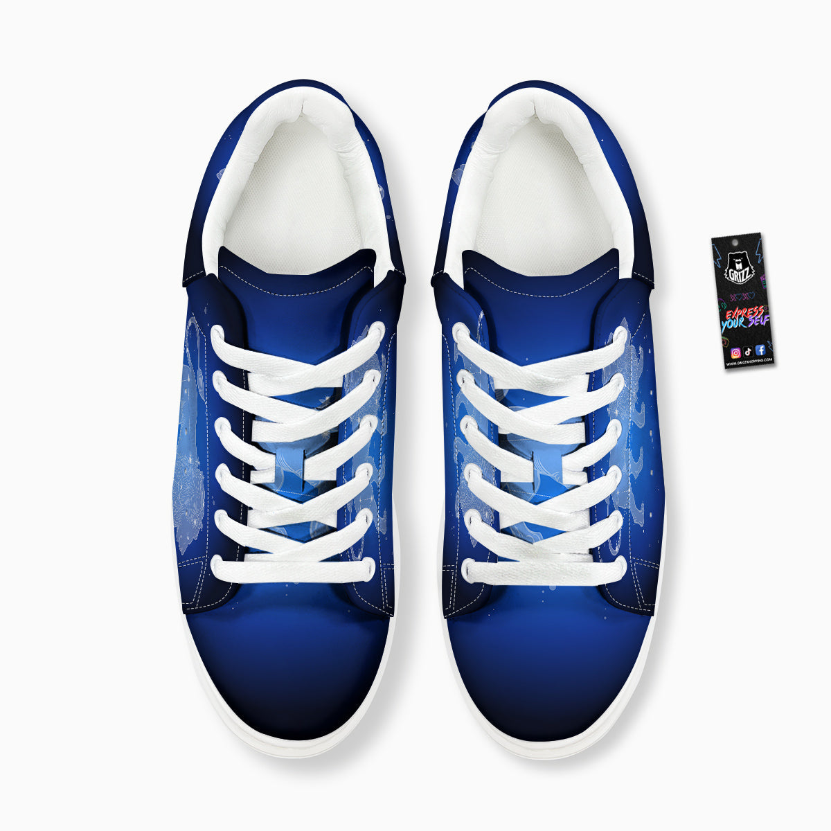 Leo Constellation Print Platform Shoes-grizzshop