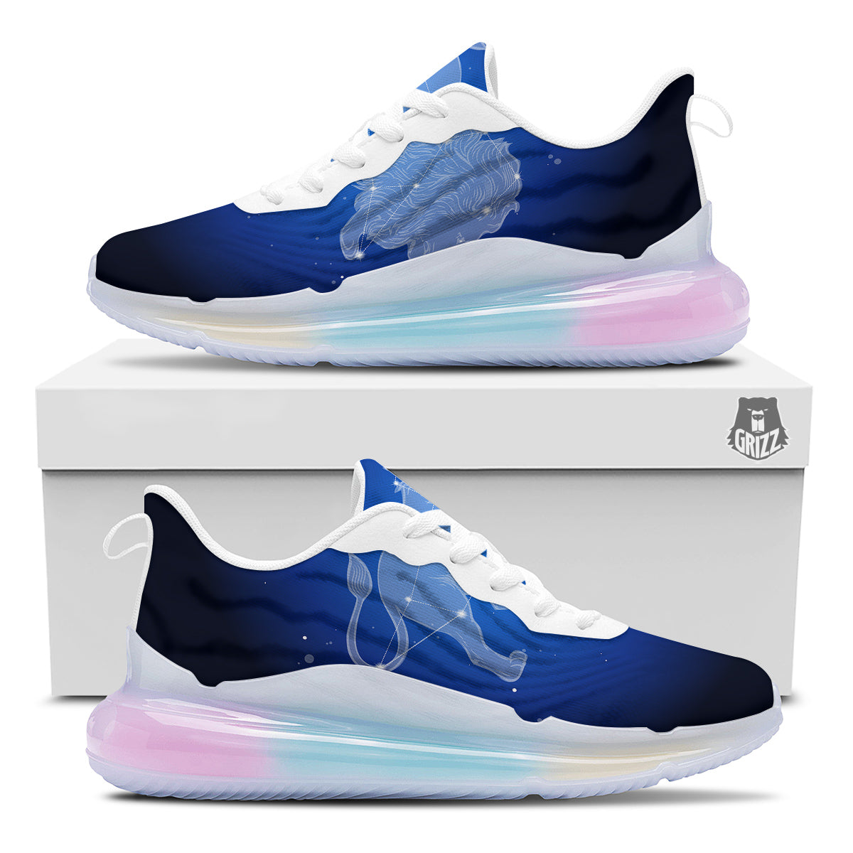 Leo Constellation Print Running Sneakers-grizzshop