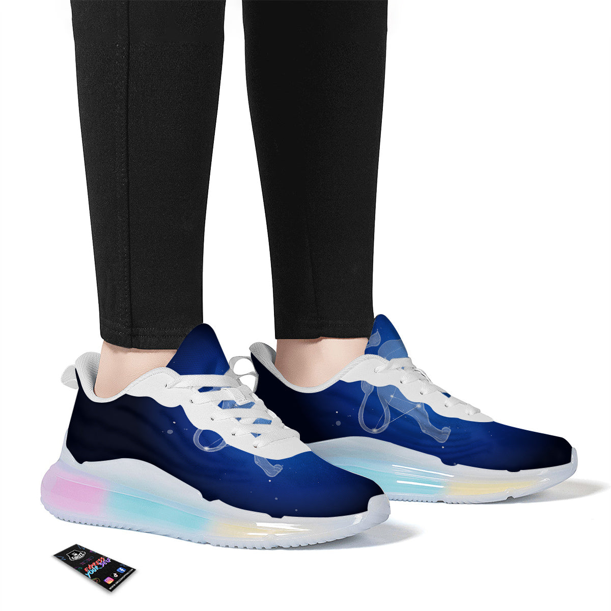 Leo Constellation Print Running Sneakers-grizzshop