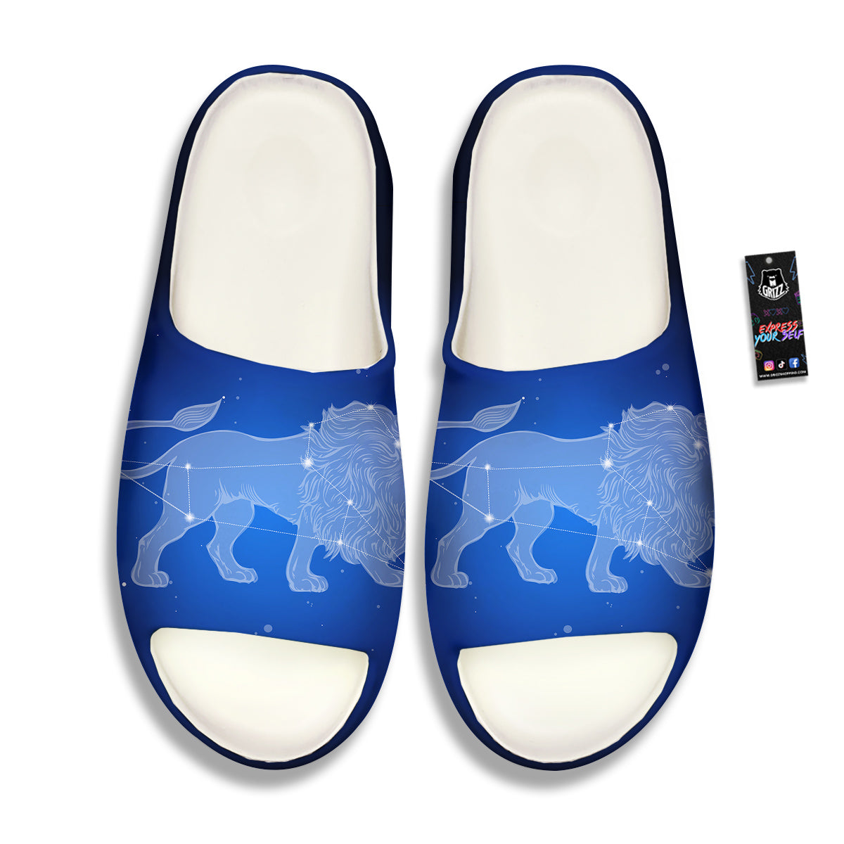 Leo Constellation Print Sandals-grizzshop