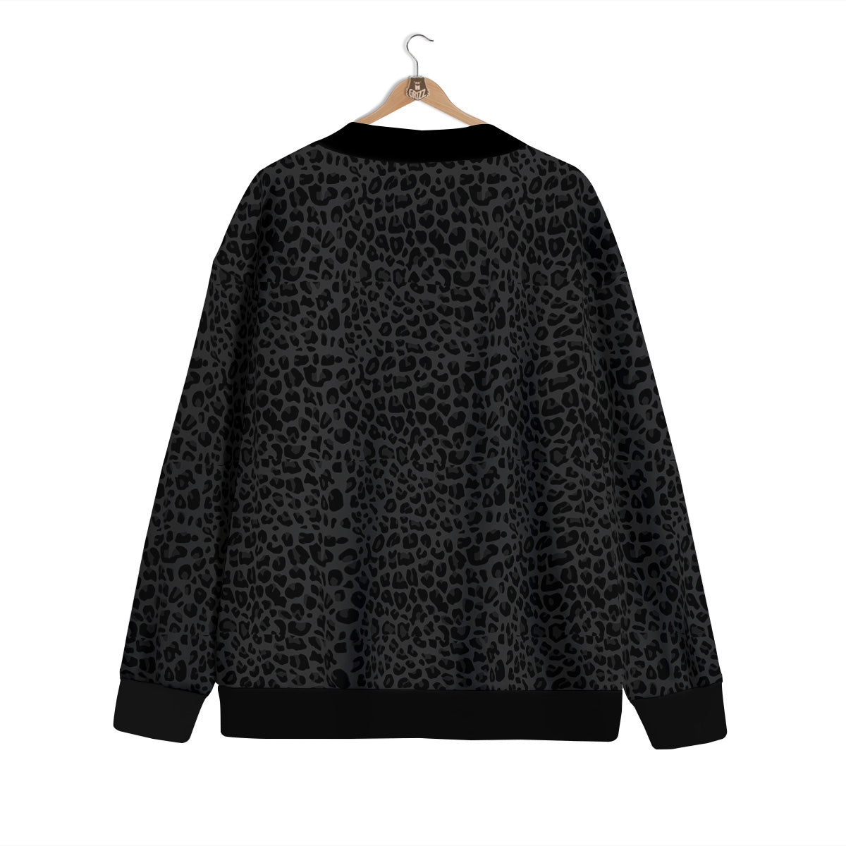 Leopard Black Print Cardigan-grizzshop