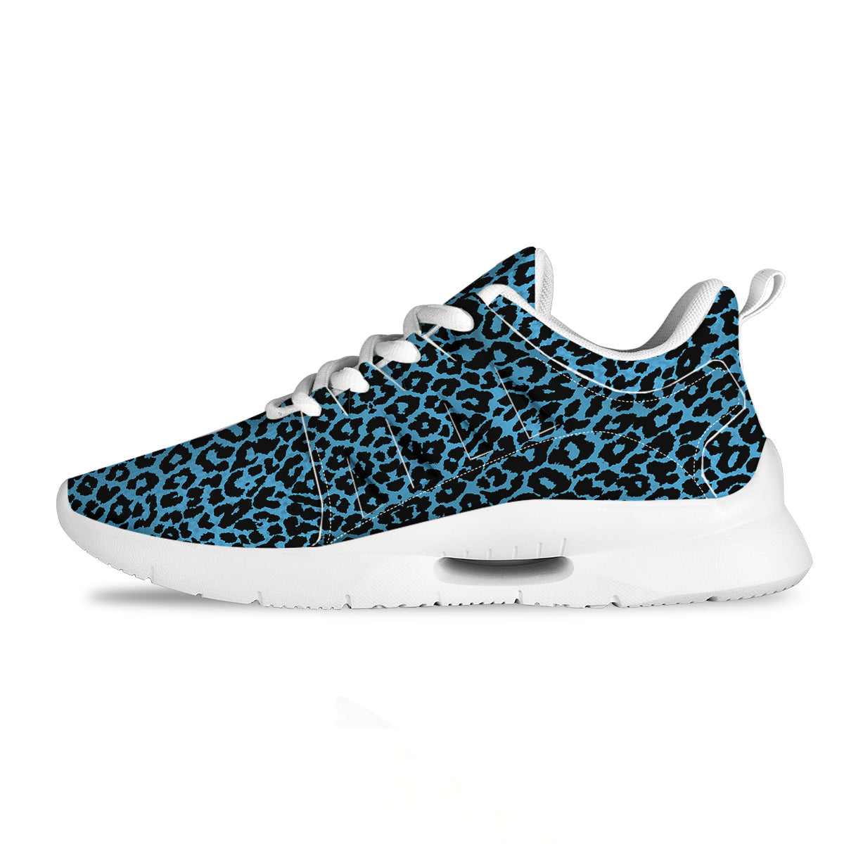 Leopard Blue Print Tennis Shoes-grizzshop