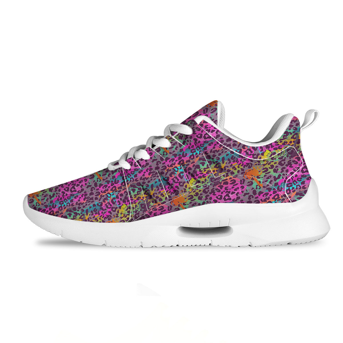Leopard Colorful Print Tennis Shoes-grizzshop