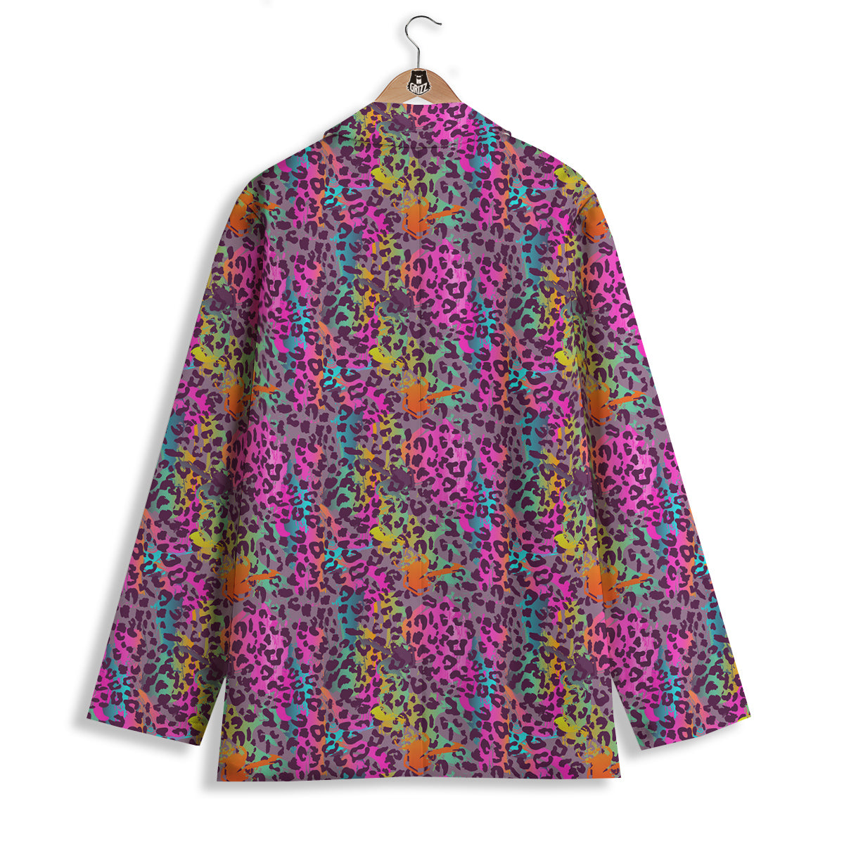 Leopard Colorful Print Women's Blazer-grizzshop