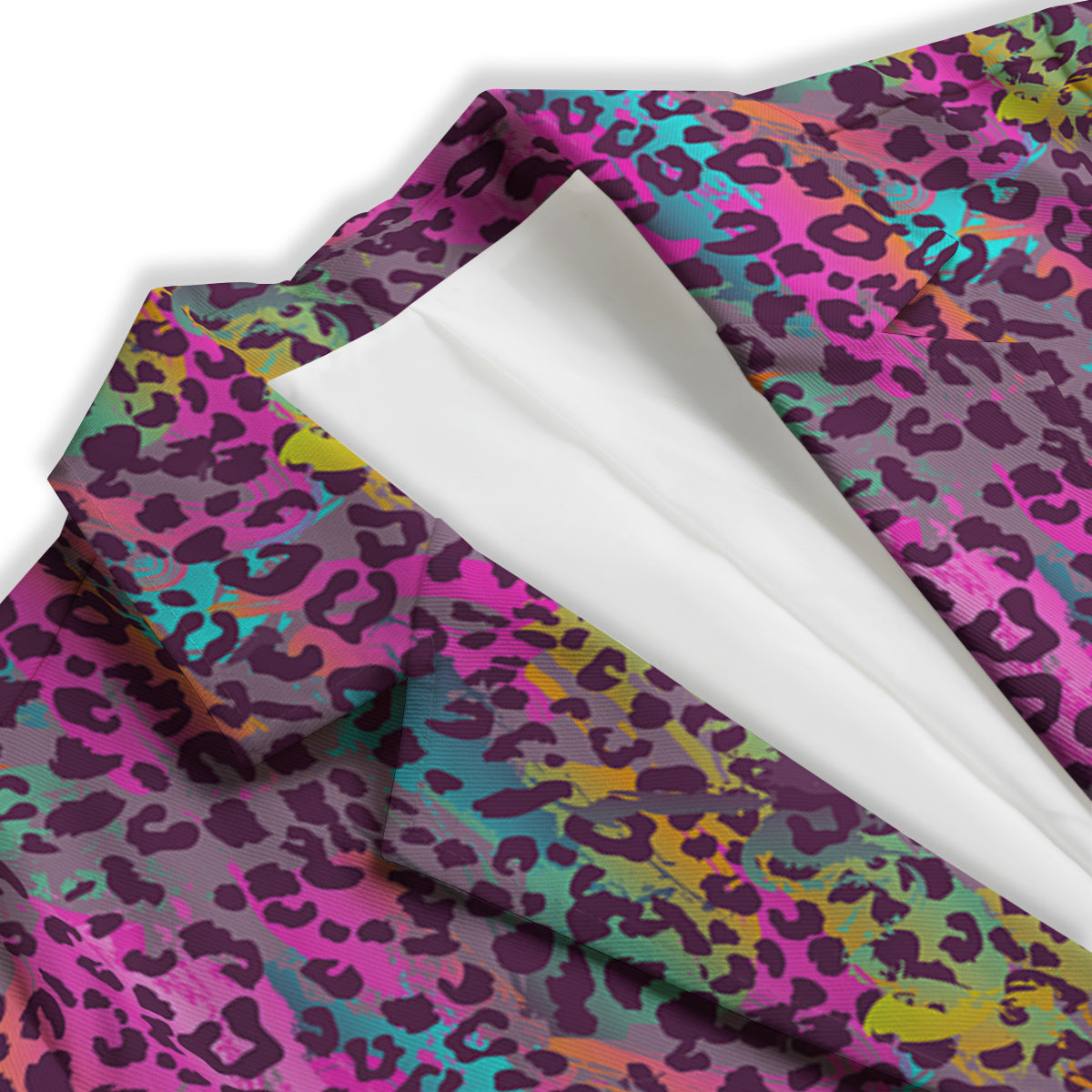 Leopard Colorful Print Women's Blazer-grizzshop
