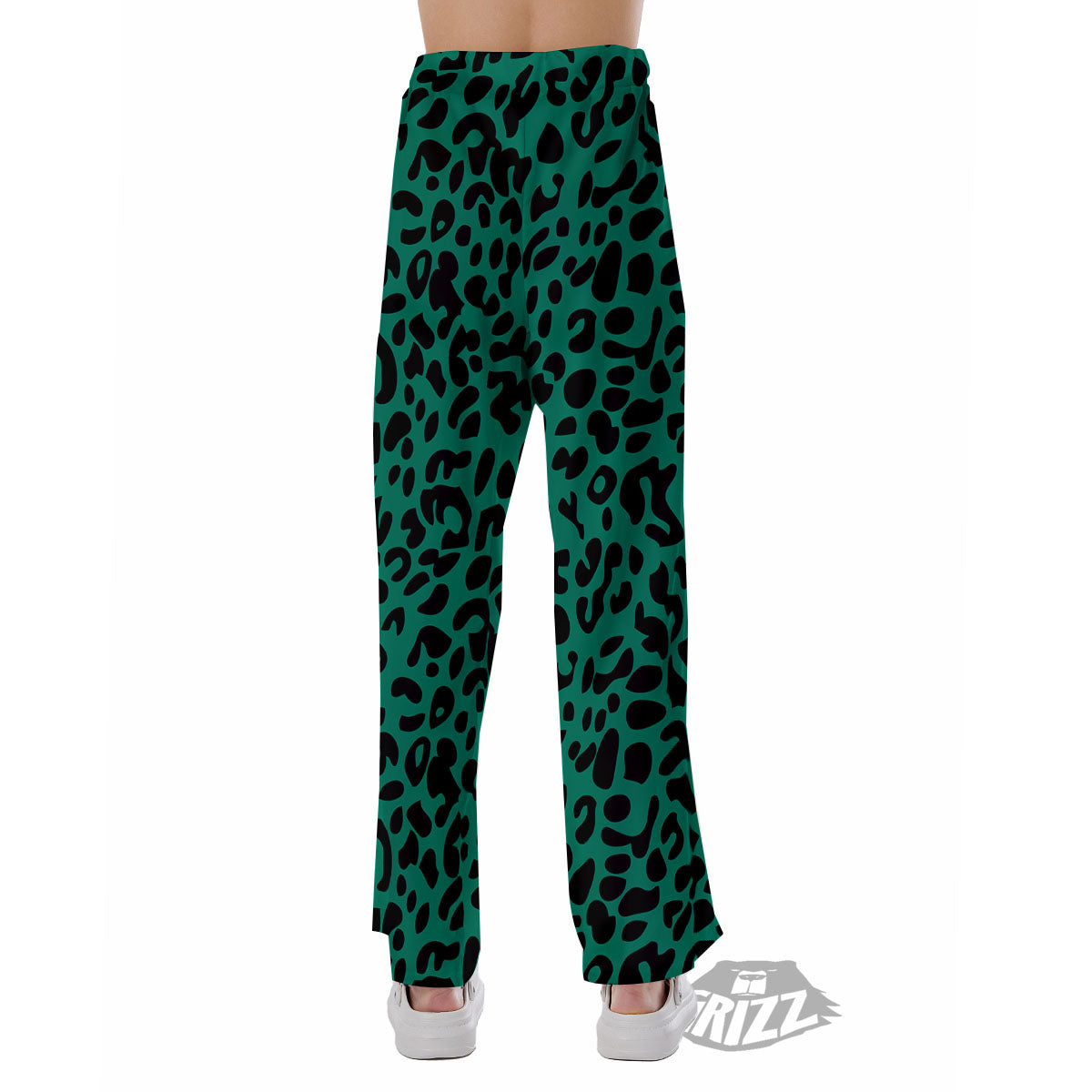 Leopard Green Print Pajama Pants-grizzshop