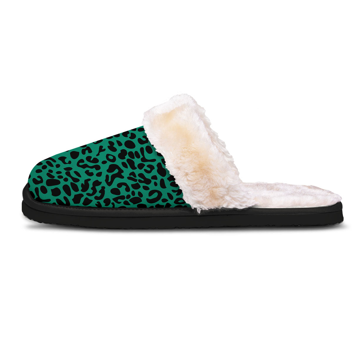 Leopard Green Print Slippers-grizzshop
