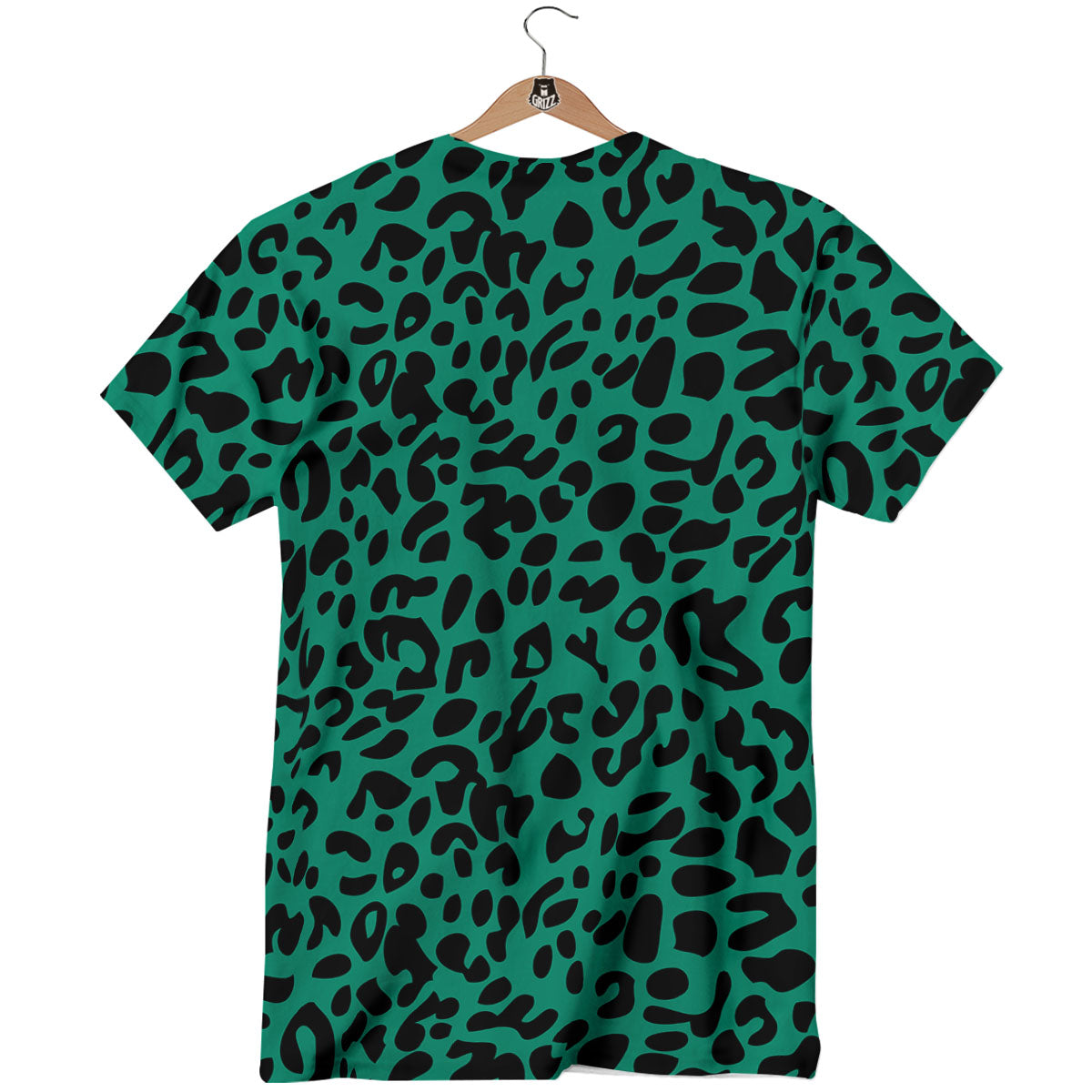 Leopard Green Print T-Shirt-grizzshop