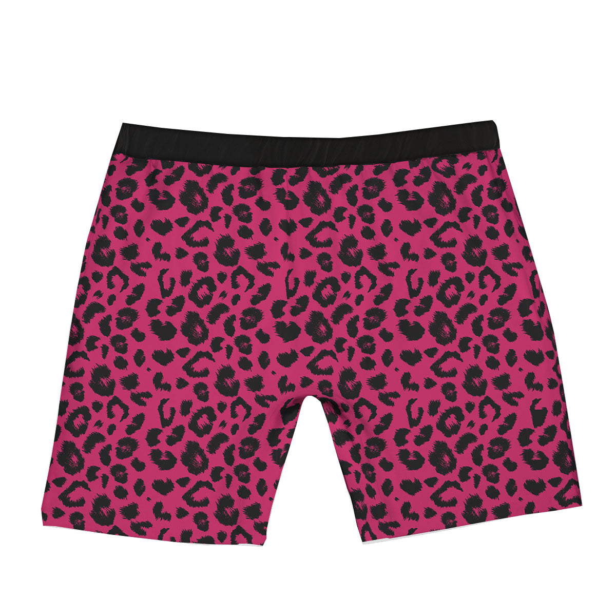 Leopard Hot Pink Print Boxer Briefs-grizzshop