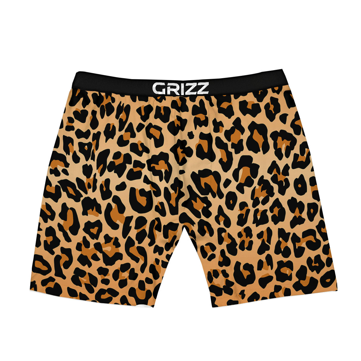 Leopard Orange Print Boxer Briefs-grizzshop