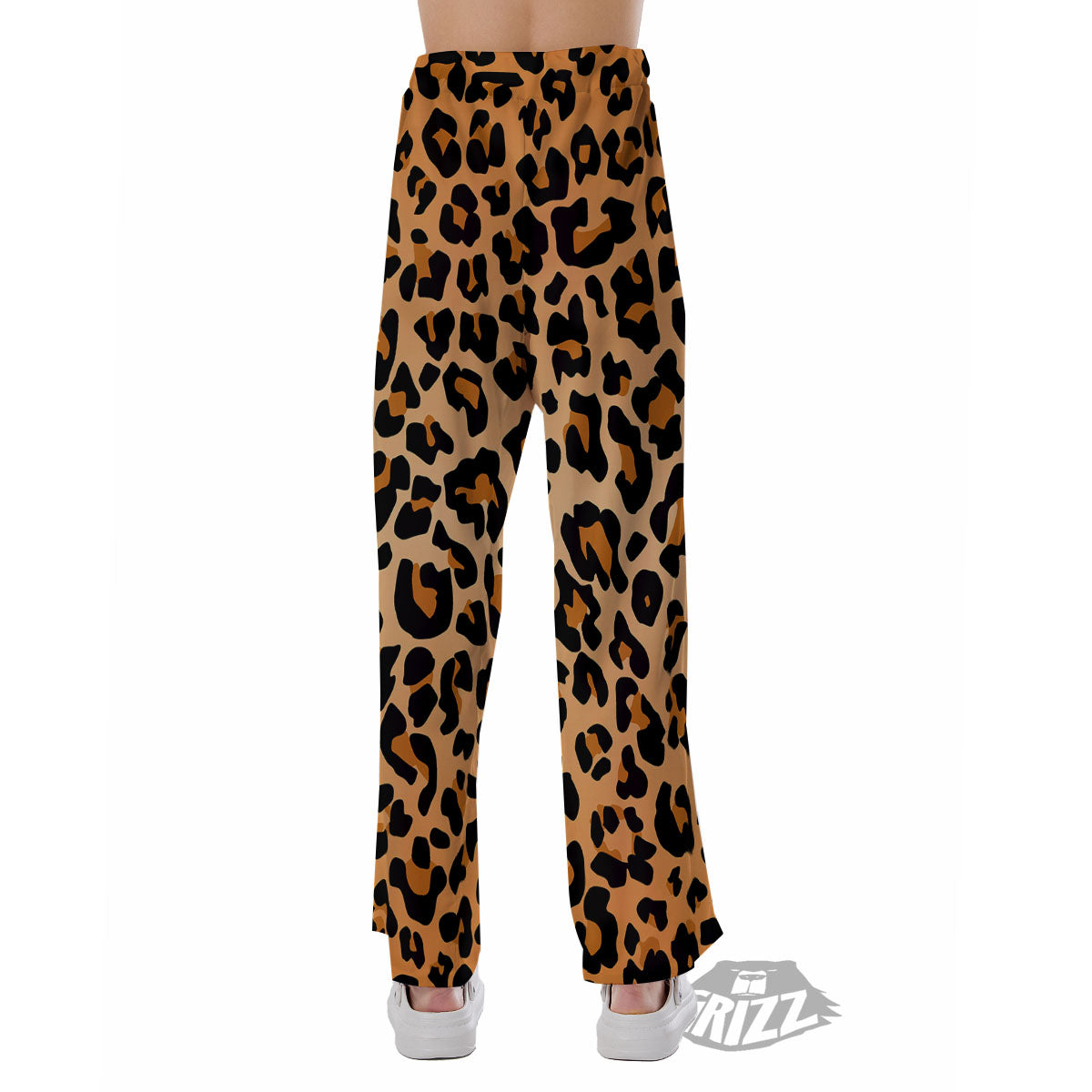 Leopard Orange Print Pajama Pants-grizzshop
