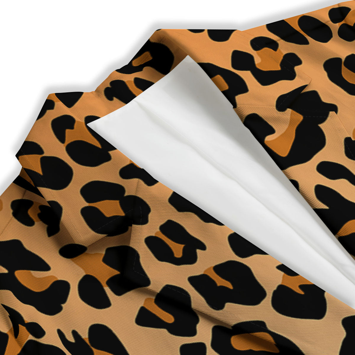 Leopard Orange Print Women's Blazer-grizzshop