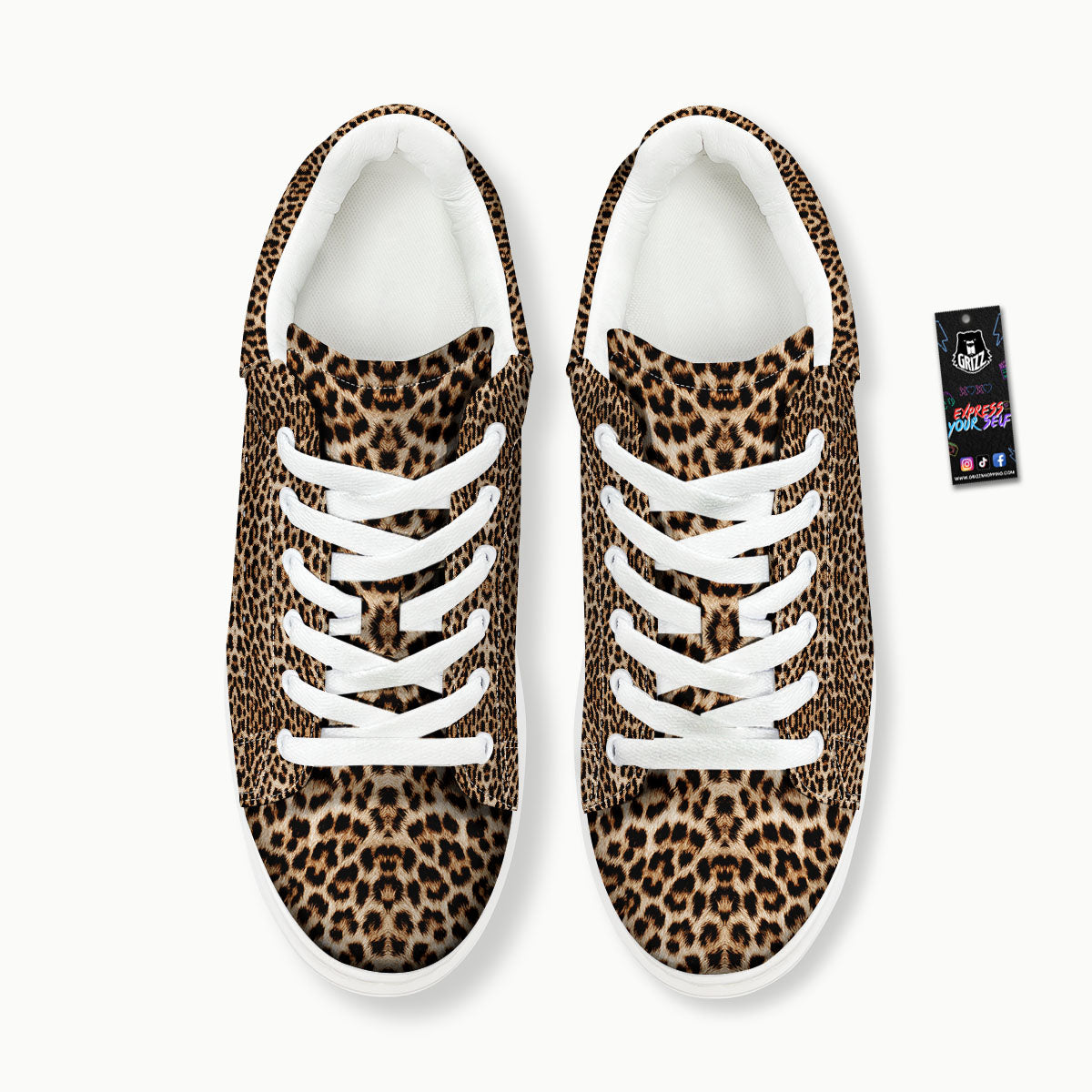 Leopard Pattern Platform Shoes-grizzshop
