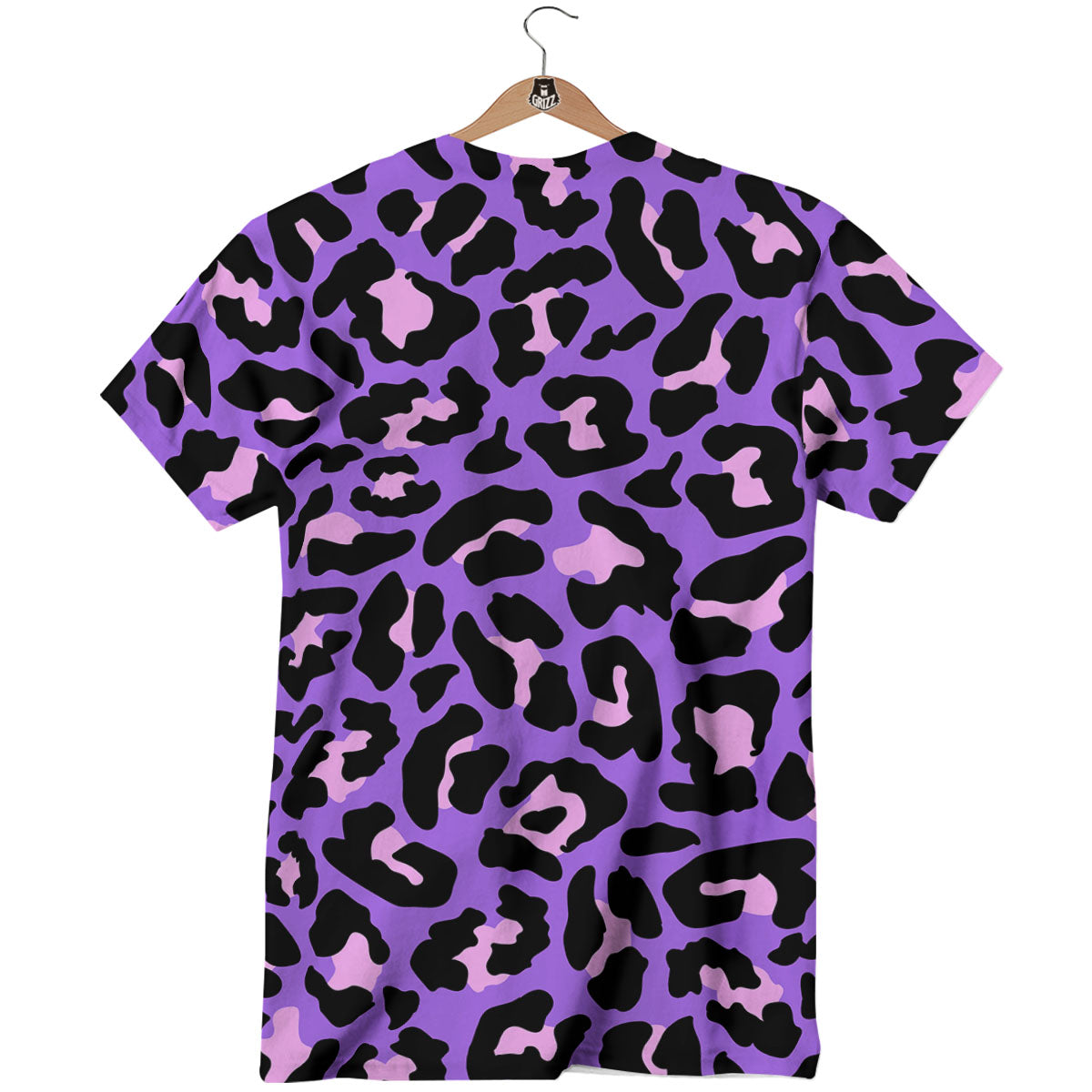 Leopard Pink And Purple Print T-Shirt-grizzshop