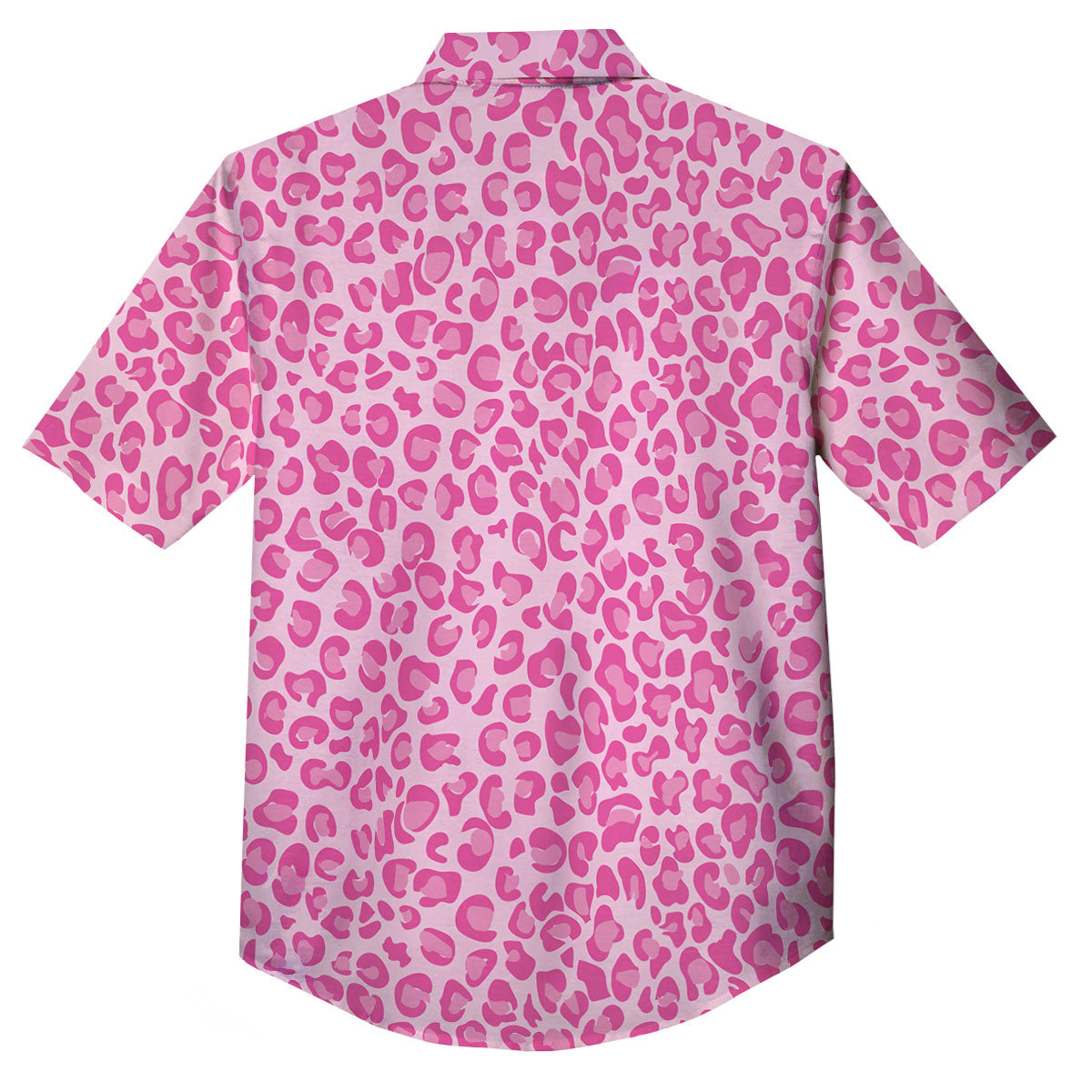 Leopard Pink Print Pattern Button Up Shirt-grizzshop