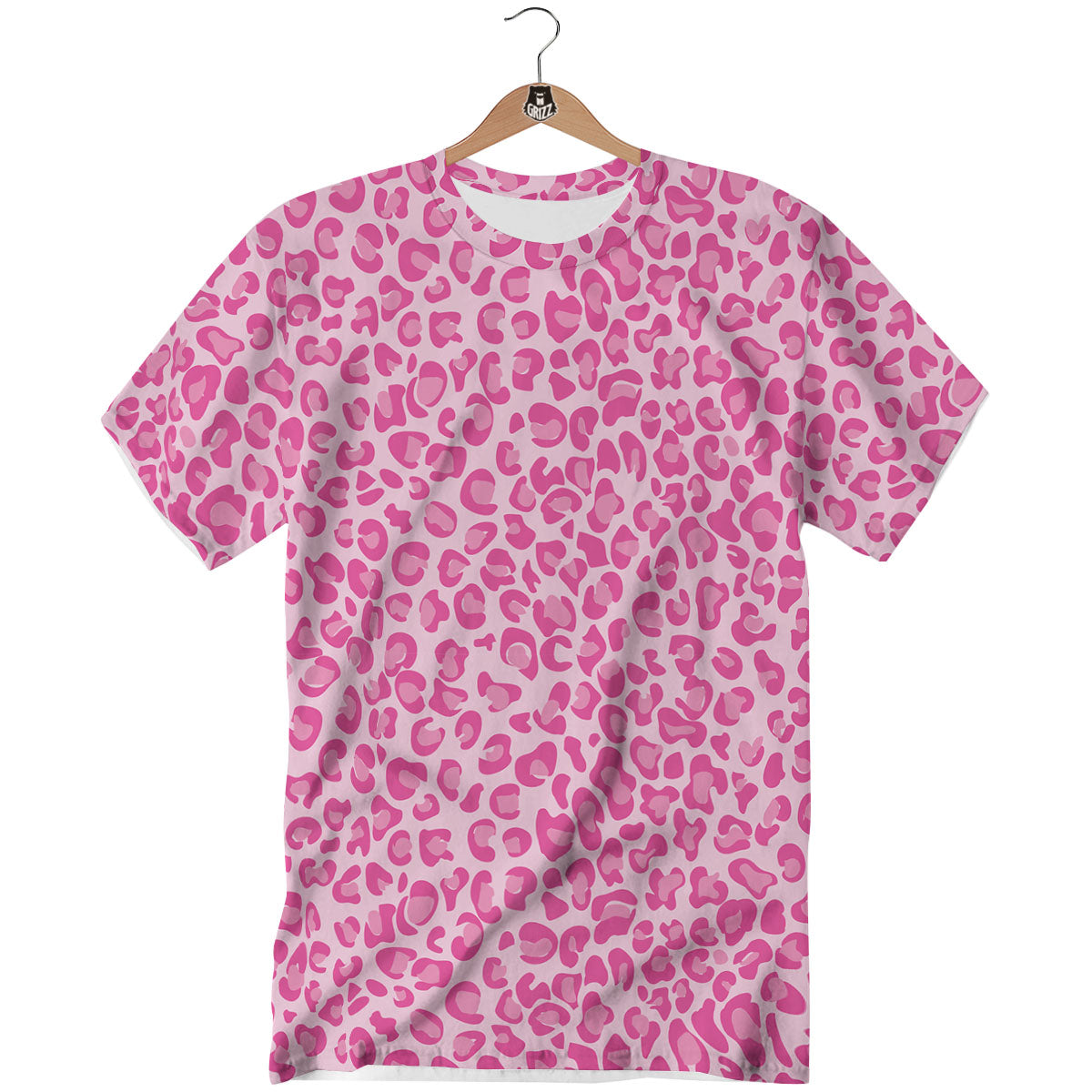 Leopard Pink Print Pattern T-Shirt-grizzshop